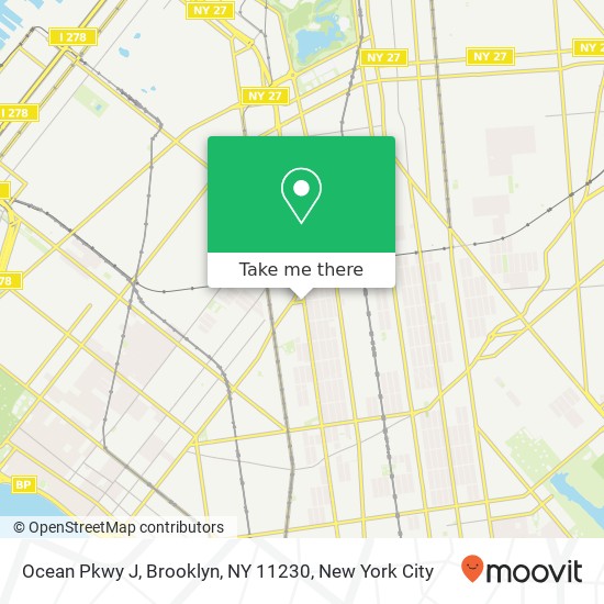 Mapa de Ocean Pkwy J, Brooklyn, NY 11230