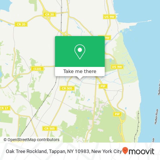 Mapa de Oak Tree Rockland, Tappan, NY 10983