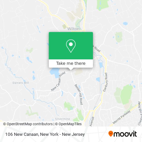 106 New Canaan map