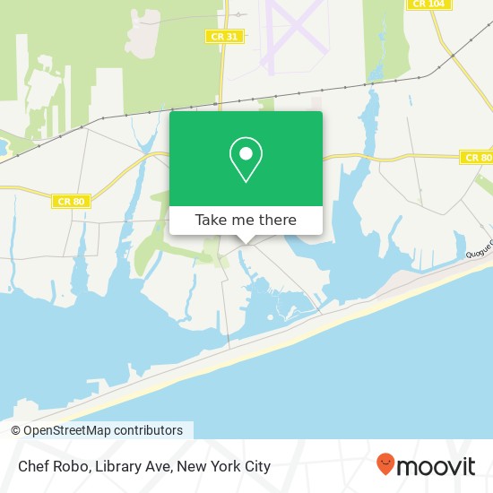 Chef Robo, Library Ave map