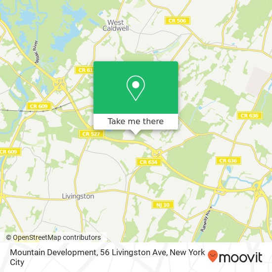 Mapa de Mountain Development, 56 Livingston Ave