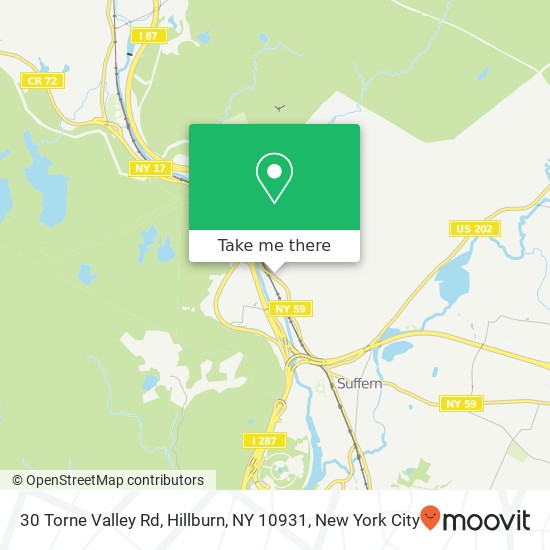 Mapa de 30 Torne Valley Rd, Hillburn, NY 10931