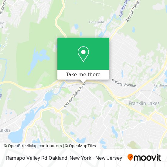 Mapa de Ramapo Valley Rd Oakland