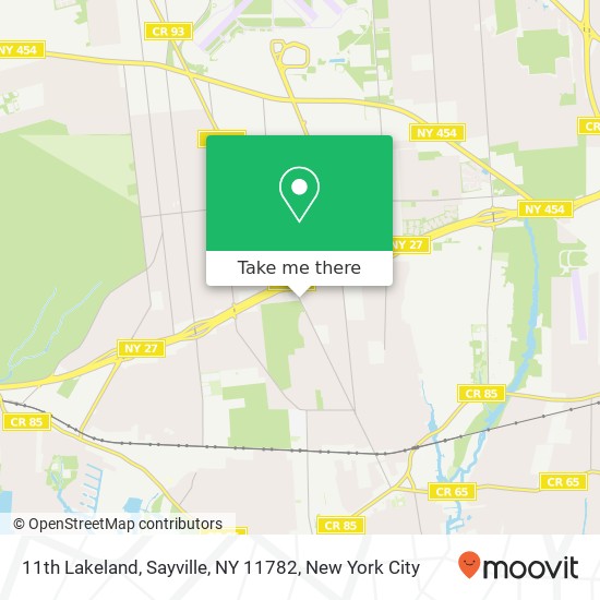 Mapa de 11th Lakeland, Sayville, NY 11782