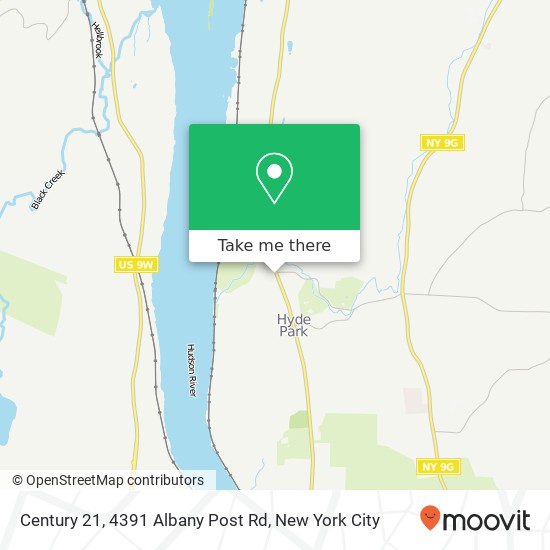 Century 21, 4391 Albany Post Rd map