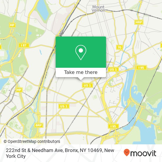 222nd St & Needham Ave, Bronx, NY 10469 map