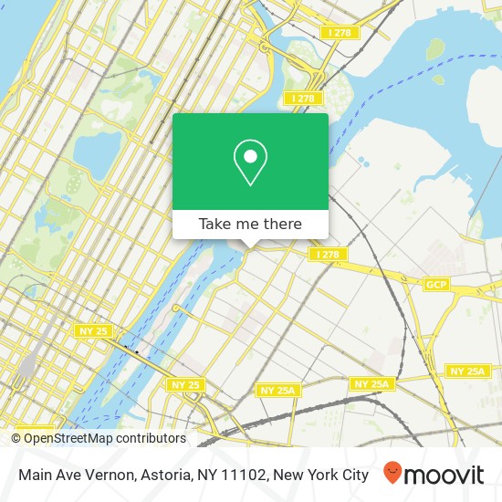 Main Ave Vernon, Astoria, NY 11102 map