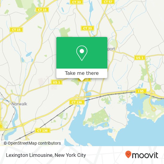 Mapa de Lexington Limousine