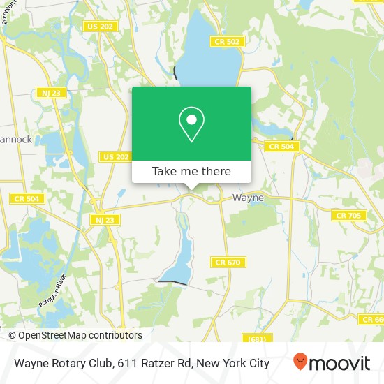 Wayne Rotary Club, 611 Ratzer Rd map