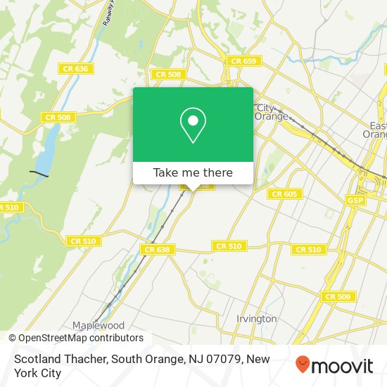 Scotland Thacher, South Orange, NJ 07079 map