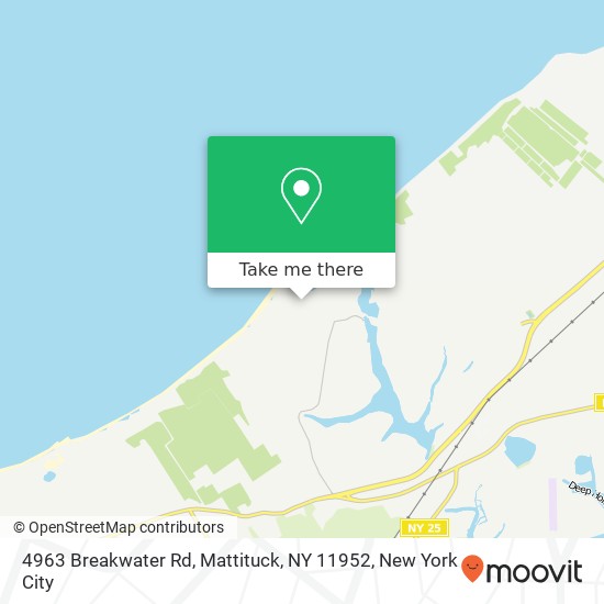 Mapa de 4963 Breakwater Rd, Mattituck, NY 11952