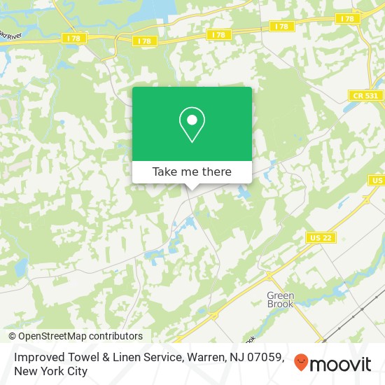 Improved Towel & Linen Service, Warren, NJ 07059 map