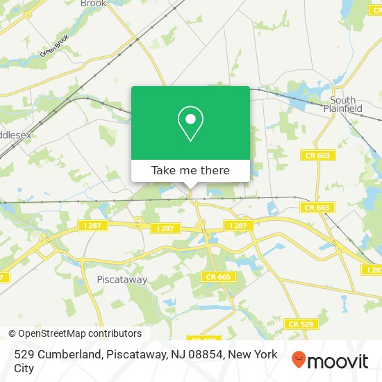 529 Cumberland, Piscataway, NJ 08854 map