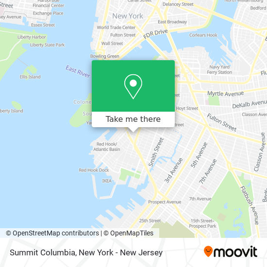 Summit Columbia map