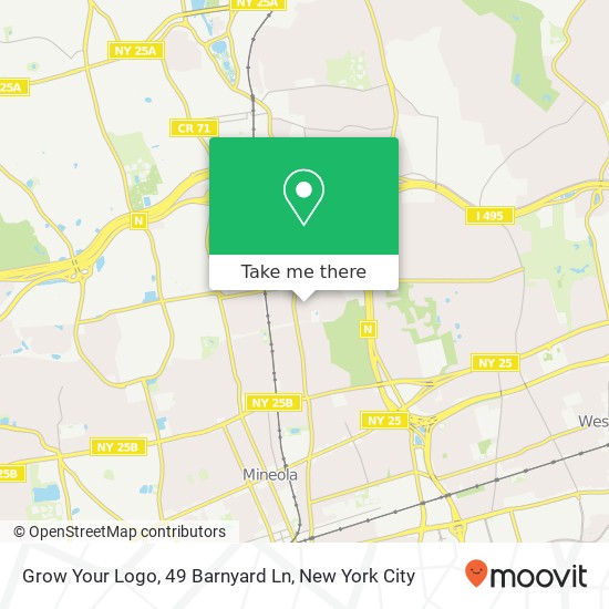 Mapa de Grow Your Logo, 49 Barnyard Ln