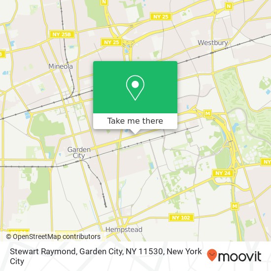 Mapa de Stewart Raymond, Garden City, NY 11530
