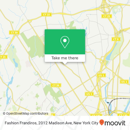 Mapa de Fashion Frandiros, 2012 Madison Ave