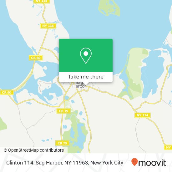 Clinton 114, Sag Harbor, NY 11963 map