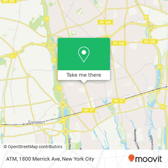ATM, 1800 Merrick Ave map