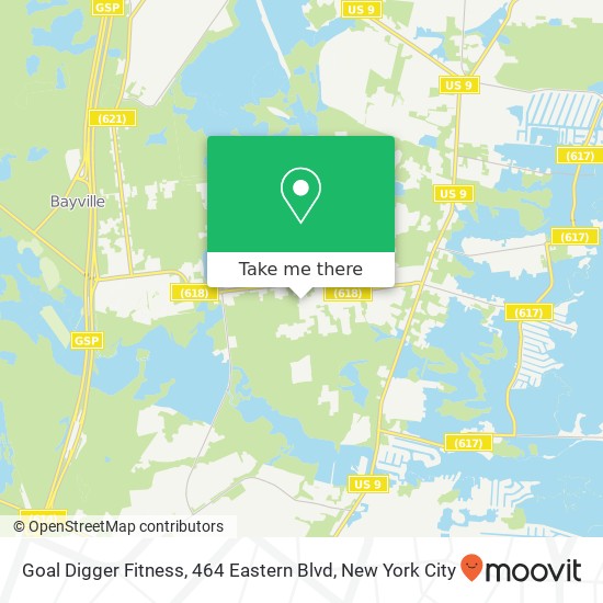 Mapa de Goal Digger Fitness, 464 Eastern Blvd