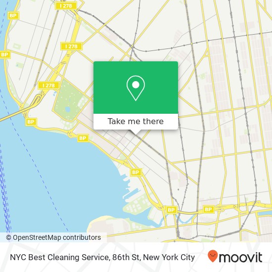 NYC Best Cleaning Service, 86th St map