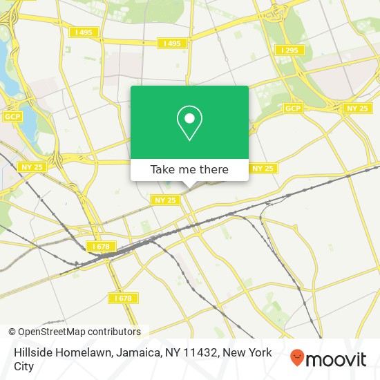 Hillside Homelawn, Jamaica, NY 11432 map