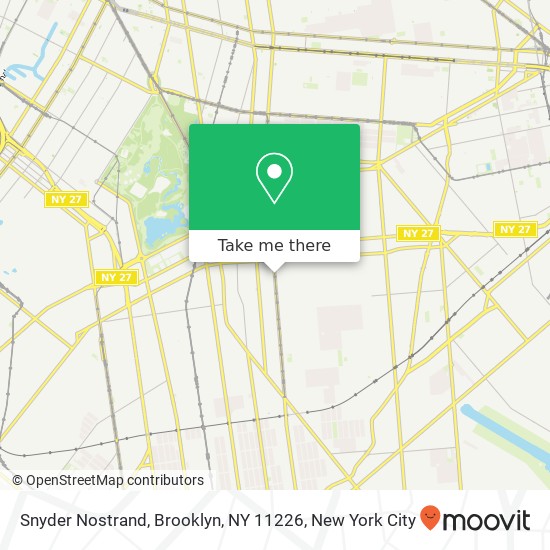 Mapa de Snyder Nostrand, Brooklyn, NY 11226