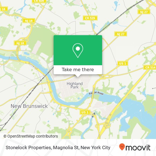 Mapa de Stonelock Properties, Magnolia St