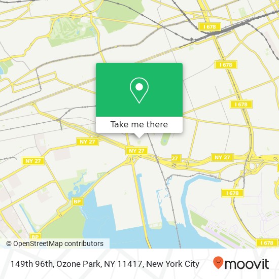 Mapa de 149th 96th, Ozone Park, NY 11417