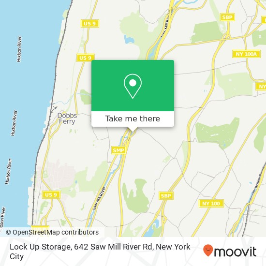 Mapa de Lock Up Storage, 642 Saw Mill River Rd