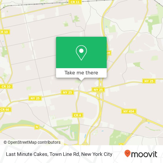 Last Minute Cakes, Town Line Rd map