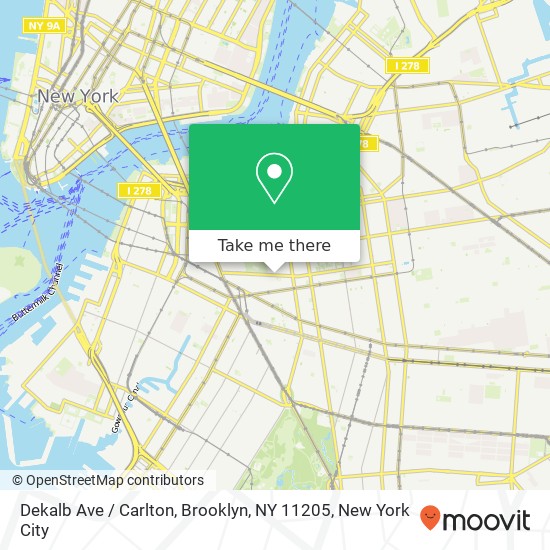Dekalb Ave / Carlton, Brooklyn, NY 11205 map