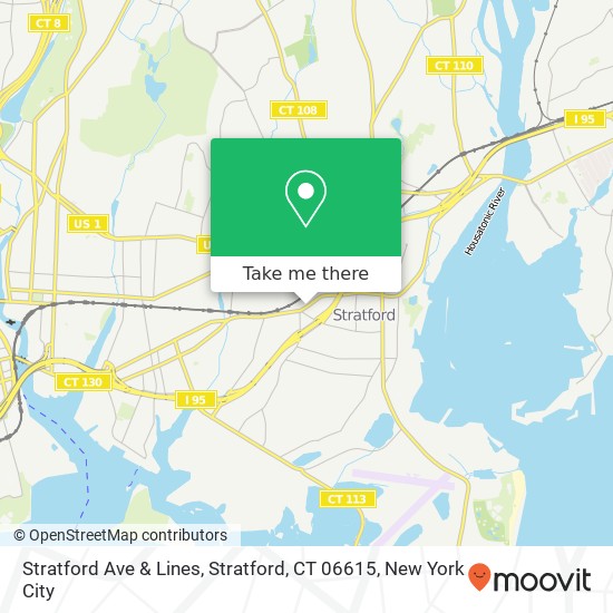 Stratford Ave & Lines, Stratford, CT 06615 map