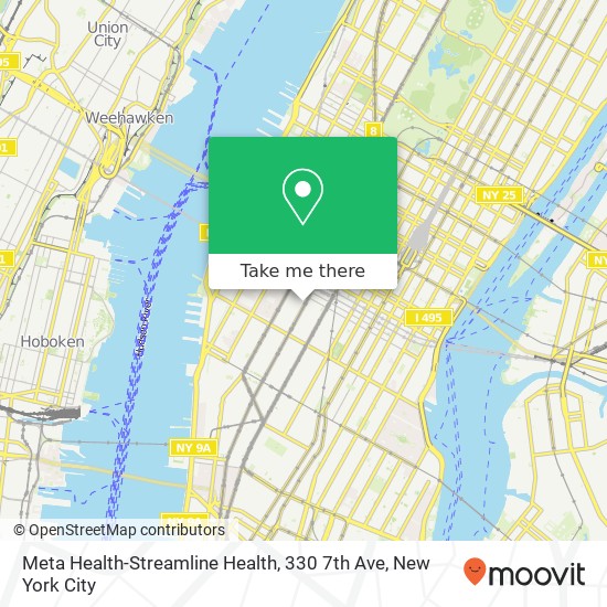 Mapa de Meta Health-Streamline Health, 330 7th Ave
