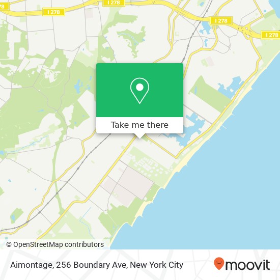 Mapa de Aimontage, 256 Boundary Ave