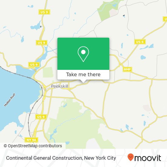 Continental General Construction map