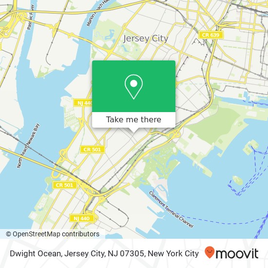 Dwight Ocean, Jersey City, NJ 07305 map