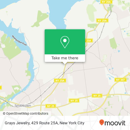 Mapa de Grays Jewelry, 429 Route 25A