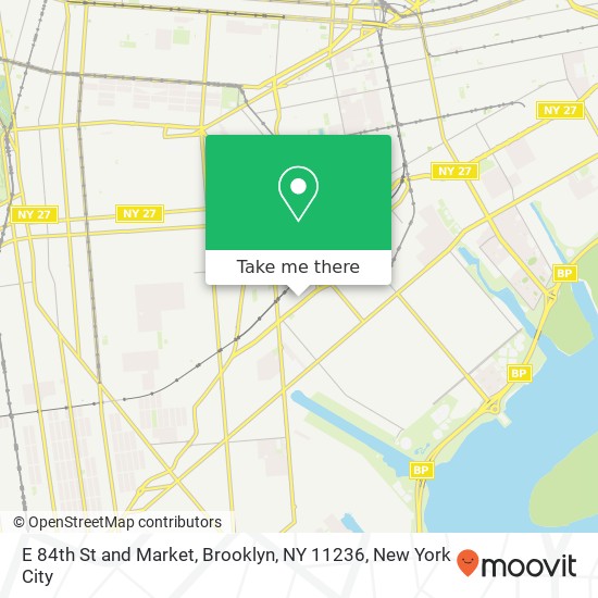 Mapa de E 84th St and Market, Brooklyn, NY 11236