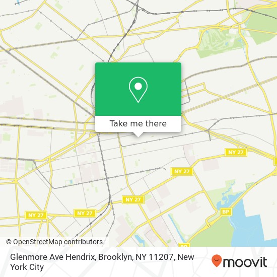 Glenmore Ave Hendrix, Brooklyn, NY 11207 map