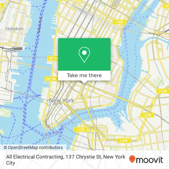All Electrical Contracting, 137 Chrystie St map