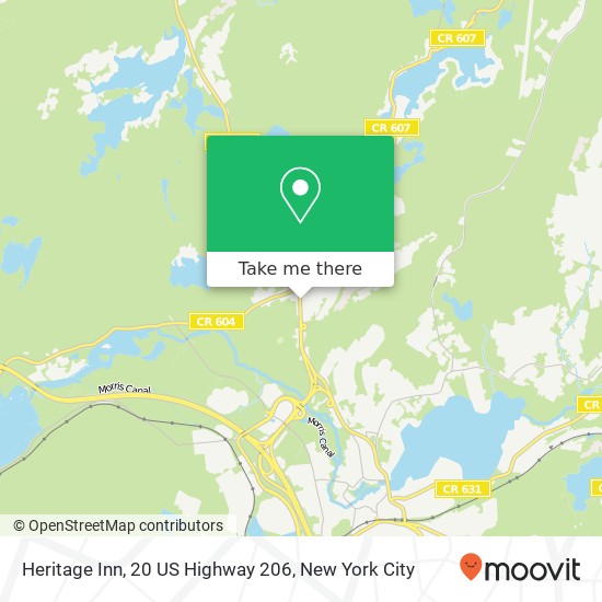 Heritage Inn, 20 US Highway 206 map