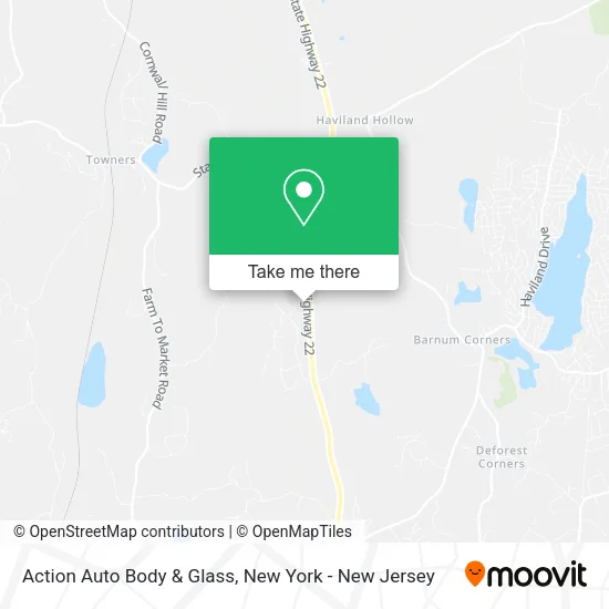 Action Auto Body & Glass map