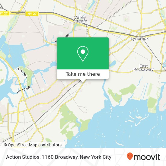 Mapa de Action Studios, 1160 Broadway