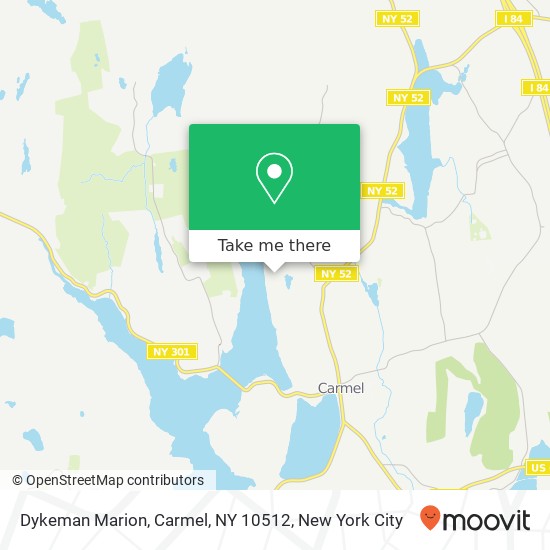 Mapa de Dykeman Marion, Carmel, NY 10512