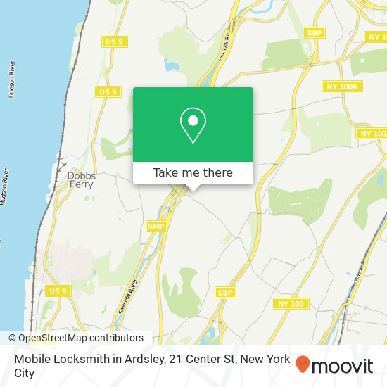 Mapa de Mobile Locksmith in Ardsley, 21 Center St