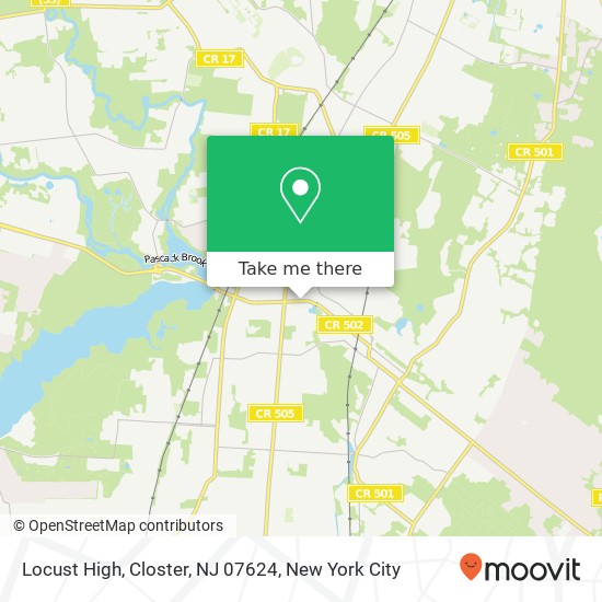 Locust High, Closter, NJ 07624 map