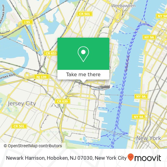 Newark Harrison, Hoboken, NJ 07030 map