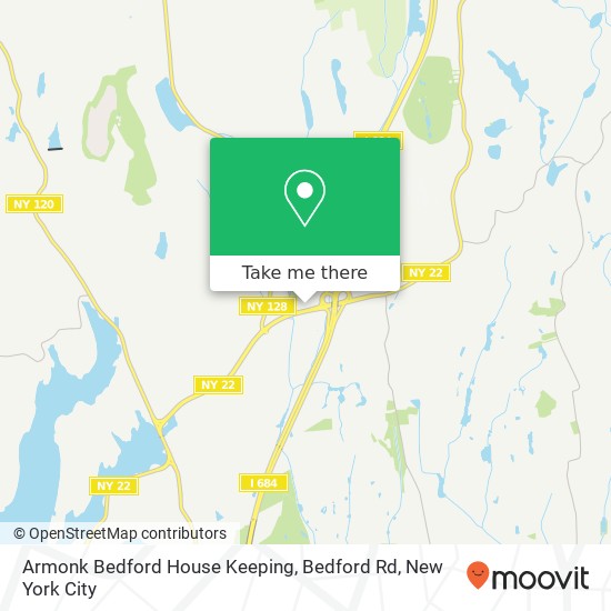 Mapa de Armonk Bedford House Keeping, Bedford Rd