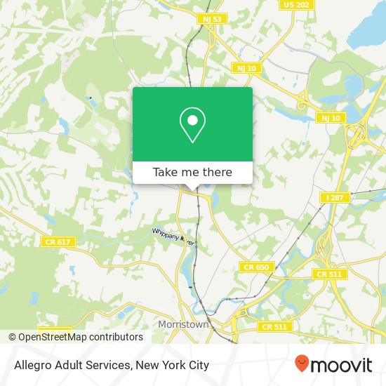 Allegro Adult Services map